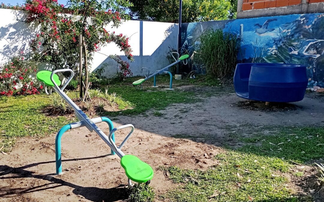 Colocaron nuevos juegos en plazoletas de Villa del Rosario