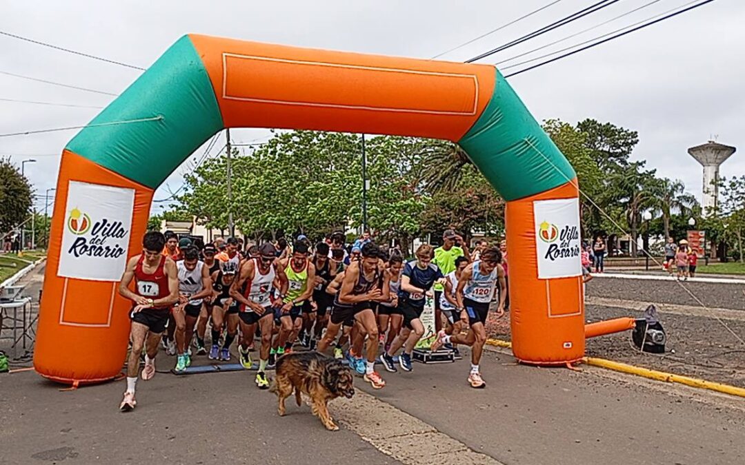 Bruno Colombo y Daniela Penoni ganaron en los 10 K de la Maratón 142° Aniversario de Villa del Rosario