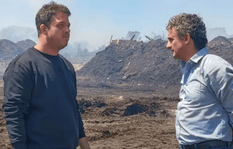 Bravo agradeció la cooperación de los madereros de Federación para ordenar y limpiar el quemadero