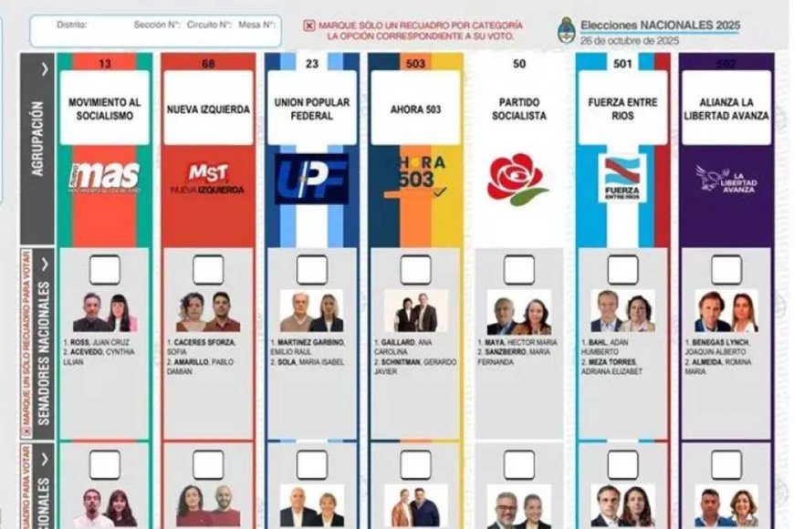 En sus primeras elecciones con boleta única, Entre Ríos elige 3 senadores y 5 diputados nacionales
