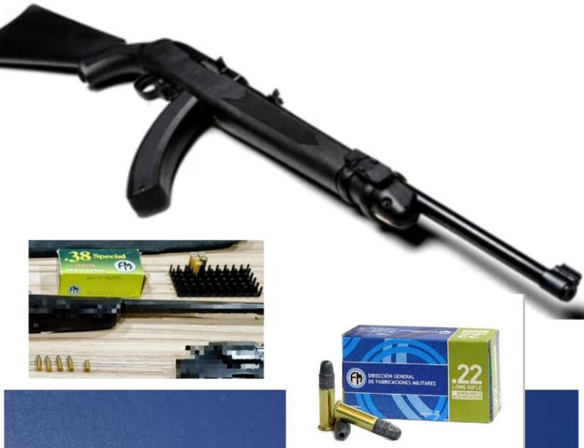 Tras una denuncia por amenaza, la Policía allanó una vivienda en Colonia Freitas y secuestró armas de fuego