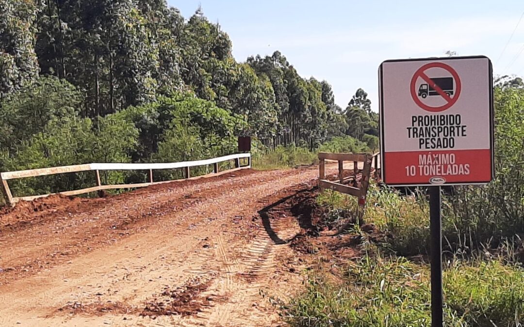 El Municipio de Santa Ana realizó trabajos de mantenimiento en el puente «El 75»