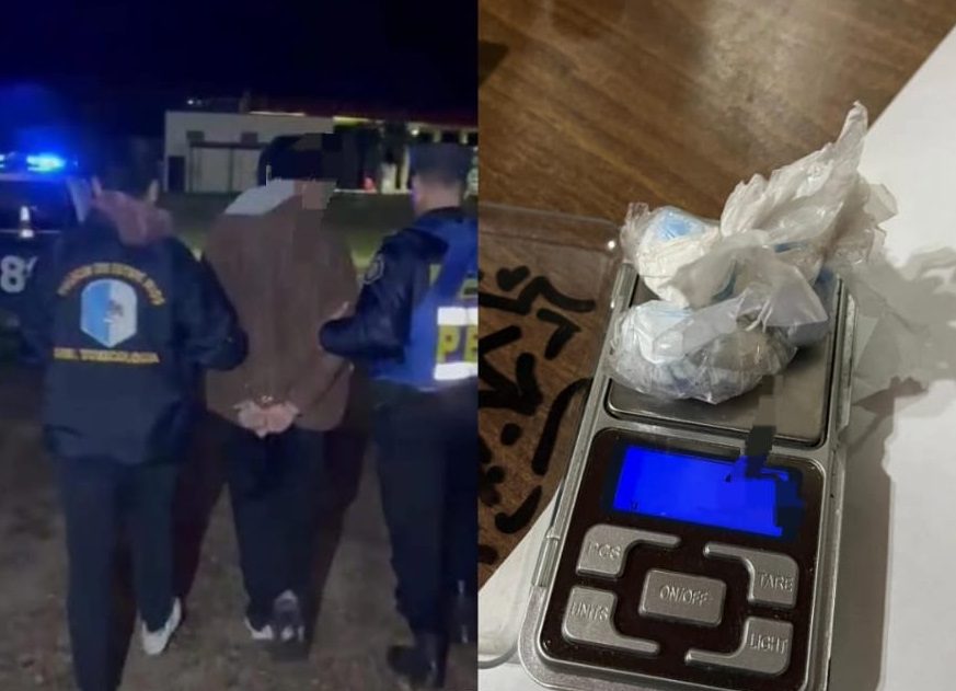 Detuvieron a un hombre cuando ingresaba con cocaína a Federación