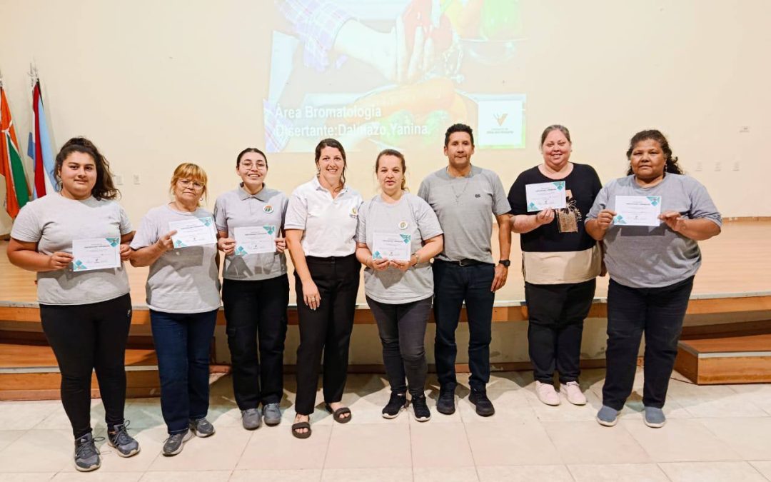 Brindaron charla sobre higiene y seguridad alimentaria a alumnos del CFP de Villa del Rosario