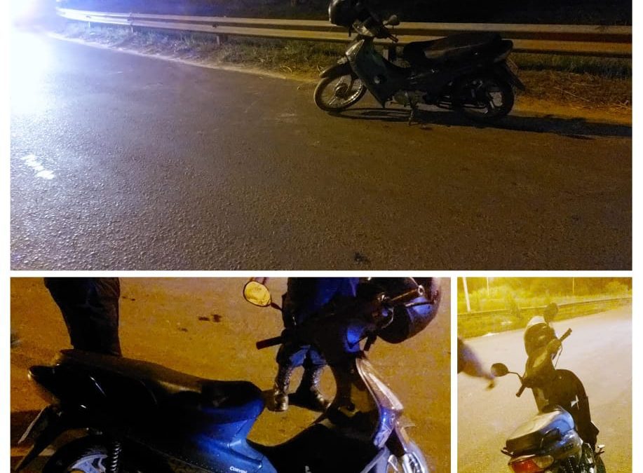 Autovía 14: Una adolescente sufrió graves fracturas tras el despiste de una moto en la rotonda de Chajarí