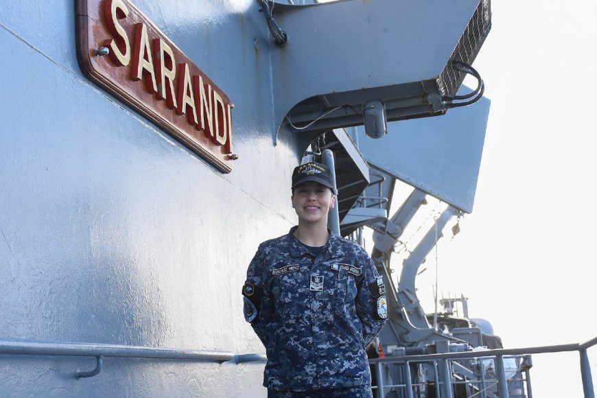 «Buscaba algo especial en mi vida y acá lo encontré»: la historia de una joven entrerriana en el ARA Sarandí