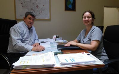 Vanina Perini se reunió con el presidente del IAPV para analizar la demanda habitacional de Villa del Rosario