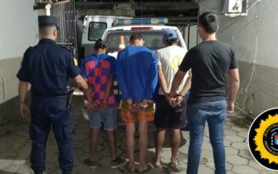 Tres delincuentes fueron detenidos tras robar en Federación