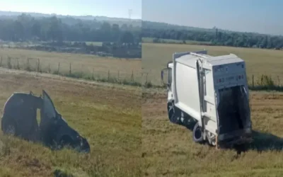 Fatal accidente en ruta 12: murió el conductor de un auto tras chocar con un camión recolector