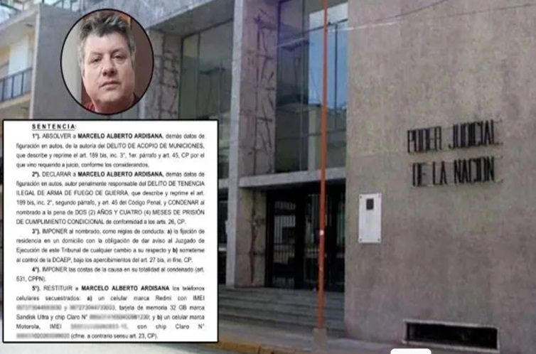 Condenaron a un ex concejal de Feliciano por tenencia ilegal de arma de guerra
