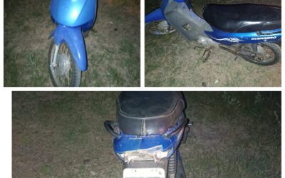 La Policía halló una moto robada en Federación