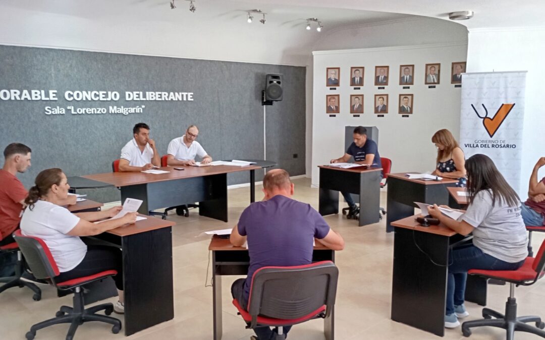 Este martes volverá a sesionar el Concejo Deliberante de Villa del Rosario