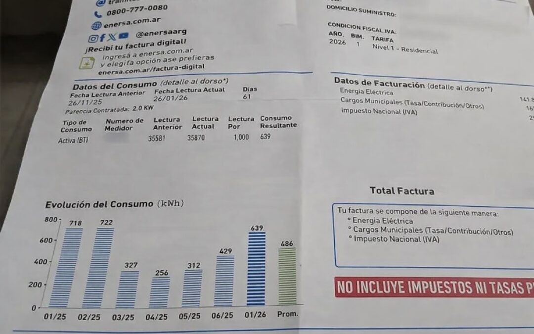 El HCD de Federación aprobó un proyecto que reclama por las tarifas eléctricas desproporcionadas