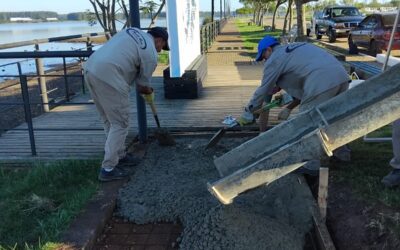 Ejecutan nuevas obras en la costanera urbana de Santa Ana