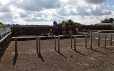 Realizan trabajos de mantenimiento en el cementerio municipal de Villa del Rosario