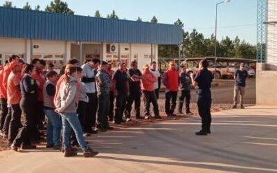 Bomberos voluntarios capacitaron a personal y directivos de JuCoFER