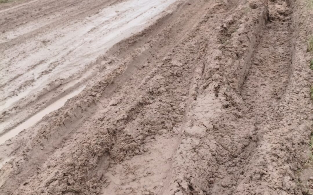 Con la lluvia, la Ruta 1 se vuelve aún más intransitable
