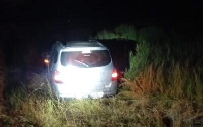 Autovía 14: Despistó un auto cerca de Chajarí tras reventar dos cubiertas por el mal estado de la ruta