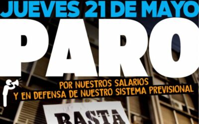 Por salarios dignos, condiciones laborales y en defensa de la ley 8732, este jueves habrá paro docente