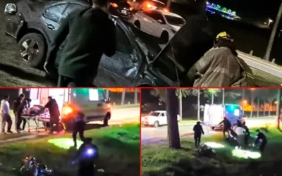 Adolescente sufrió amputación de una pierna en impactante choque en Federación: investigan si dos vehículos corrían picadas