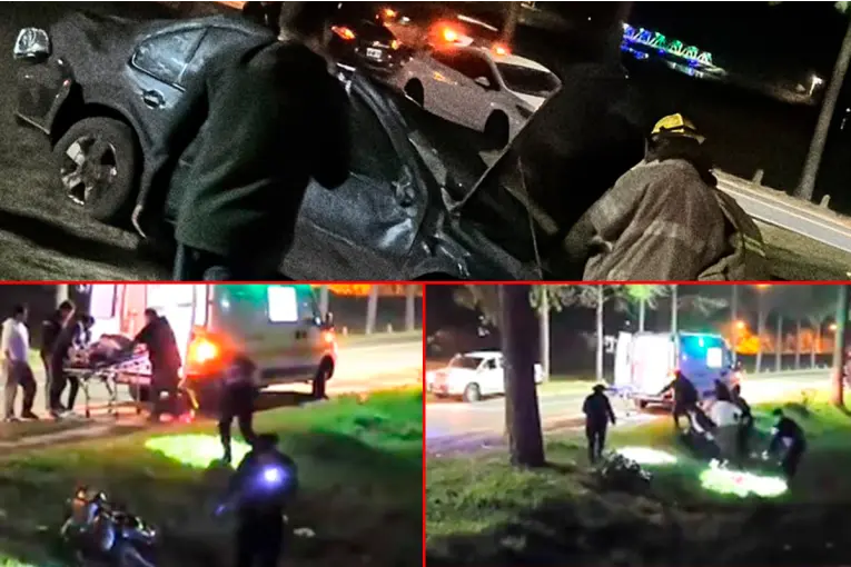 Adolescente sufrió amputación de una pierna en impactante choque en Federación: investigan si dos vehículos corrían picadas