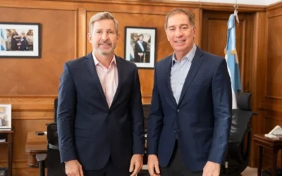 Frigerio habló con Santilli en Casa Rosada del estado de las rutas y la eliminación de las PASO