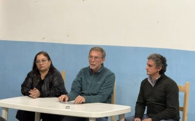 Ricardo Bravo recibió al diputado Bahillo en la sede del PJ para debatir e informar sobre la Reforma Previsional