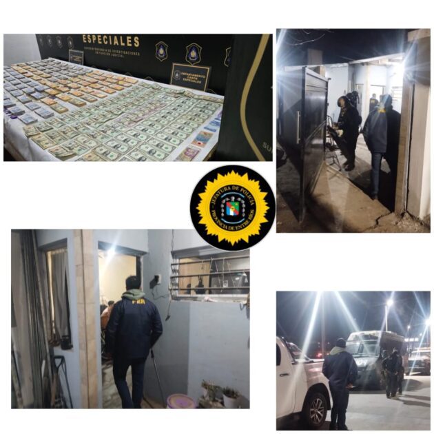 Megaoperativos en Buenos Aires por millonarios robos ocurridos en Chajarí: Secuestraron más de $40 millones y 2 mil dólares - VDRnet