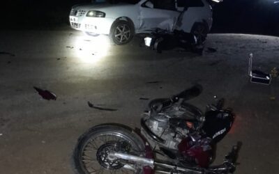 Motociclista de Villa del Rosario sufrió lesiones graves tras un insólito siniestro vial en Chajarí