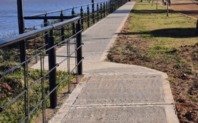 Avanzan las obras en la costanera urbana de Santa Ana