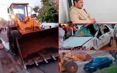 Prisión preventiva para el operario ebrio que chocó siete vehículos con una cargadora frontal