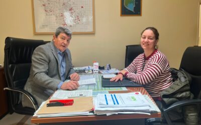 En busca de soluciones habitacionales, Vanina Perini se reunió con el presidente del IAPV