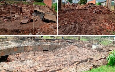 Un obrero resultó herido tras el derrumbe de un muro en una obra en Chajarí