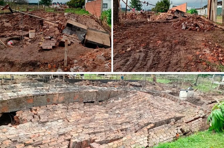 Un obrero resultó herido tras el derrumbe de un muro en una obra en Chajarí