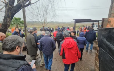 El presidente de Uruguay recorrió las zonas afectadas por el temporal en Salto