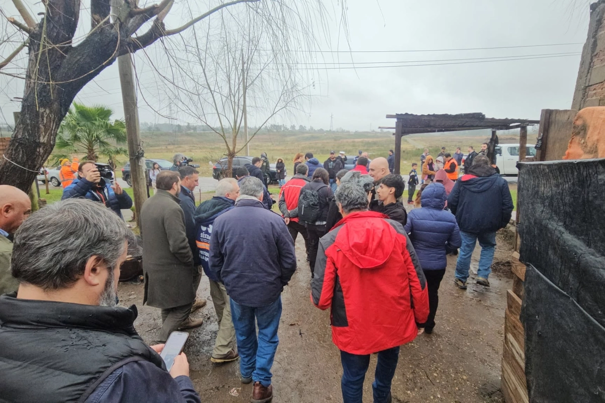 El presidente de Uruguay recorrió las zonas afectadas por el temporal en Salto - VDRnet