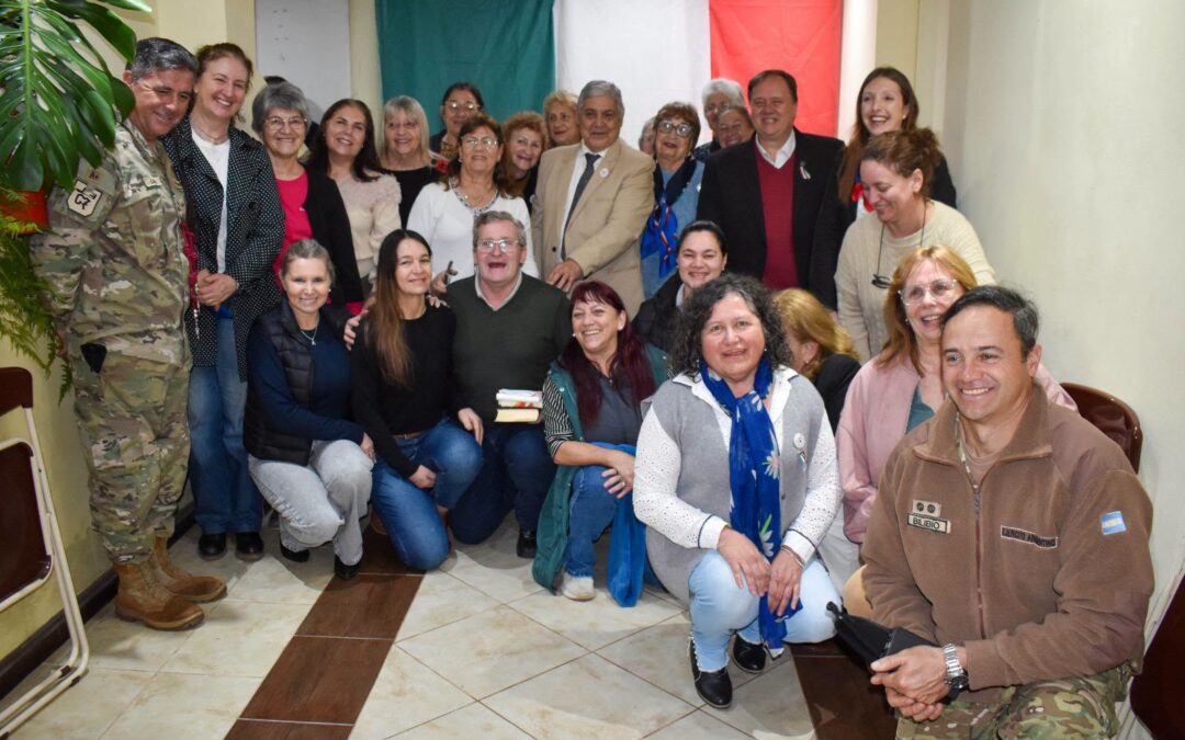 Perini participó del acto por un nuevo aniversario de la Sociedad Italiana de Socorros Mutuos en Chajarí