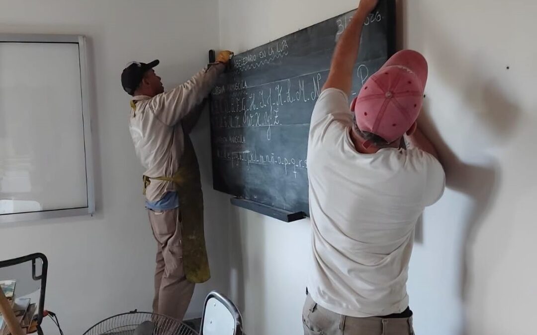El Municipio de Santa Ana realizó diferentes trabajos en escuela rural