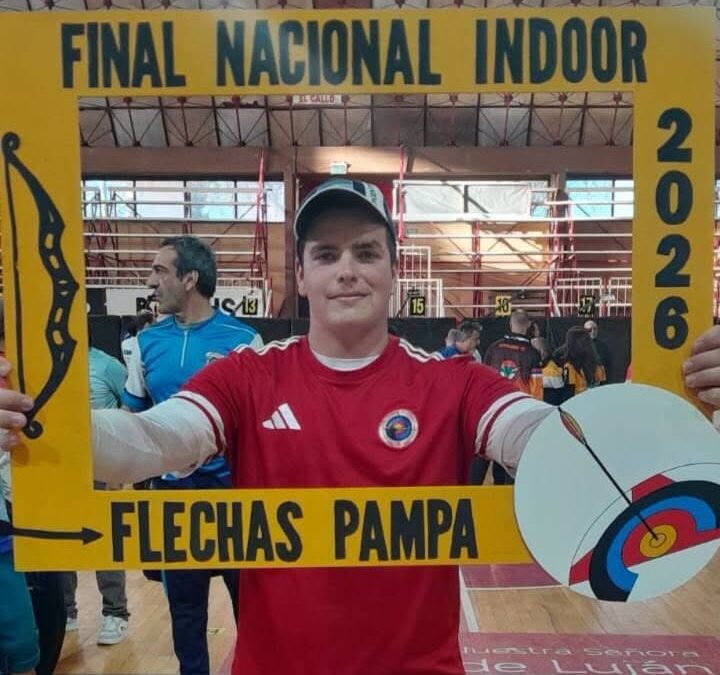 Gabriel Tonina se consagró campeón nacional de Tiro con Arco Indoor 2026 en La Pampa
