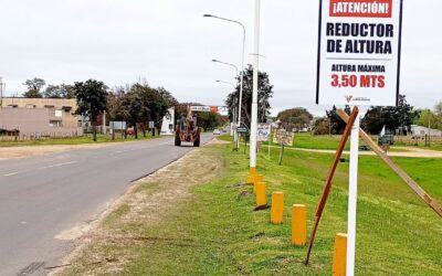 Colocarán un reductor de altura en el ingreso a Villa del Rosario