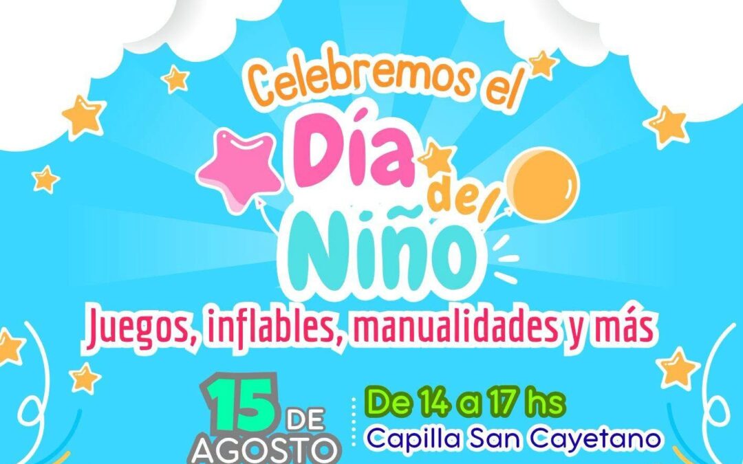 Villa del Rosario: Los festejos por el Día del Niño se realizarán en Capilla San Cayetano