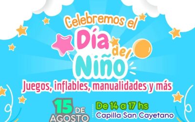 Villa del Rosario: Los festejos por el Día del Niño se realizarán en Capilla San Cayetano