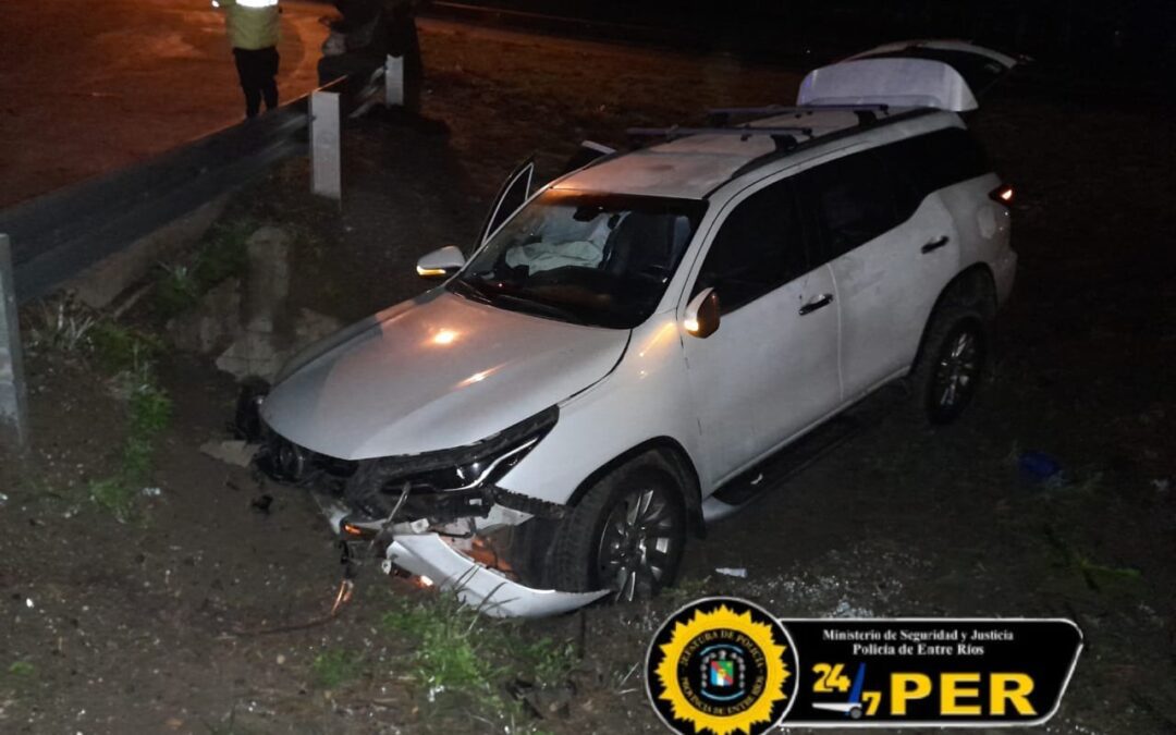 Autovía 14: Otro grave siniestro vial en uno de los accesos a Chajarí, sin iluminación, dejó varias personas heridas