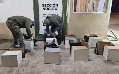 Más de 200 kilos de marihuana eran enviados en encomiendas por la Autovía 14
