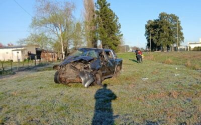Un hombre falleció tras sufrir un vuelco mientras conducía su camioneta