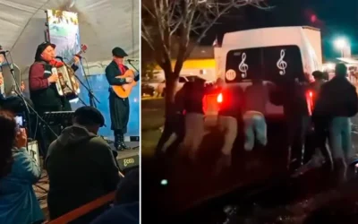 Monchito Merlo quedó empantanado tras un show en localidad entrerriana y la “paisanada” lo rescató