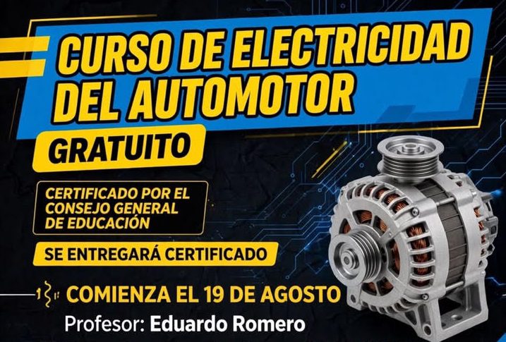 Con más de 30 inscriptos, se brindará en Villa del Rosario un Curso de Electricidad del Automotor