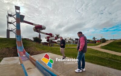 Bravo recorrió diferentes obras que se ejecutan en Federación