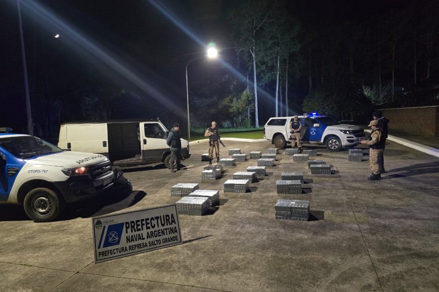 A la vera del río Uruguay, incautaron otro cargamento de cigarrillos: el valor supera los $25 millones