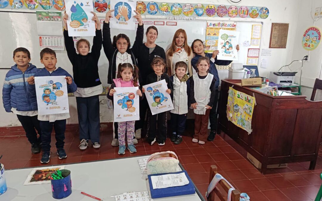 Promueven el lavado de manos en escuelas de Villa del Rosario